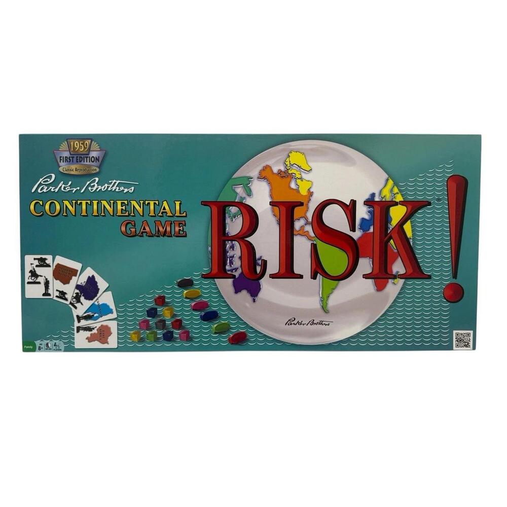 RISK 1959 First Edition Classic Reproduction Board Game NEW SEALED Parker Bros